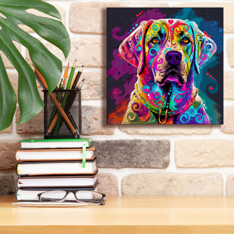 " Lab " by Dean Russo, 12" H x 12" W