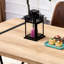 Table de salle à manger rustique brun pour table de 6 po, 55,1 po x 31,4 po x 29,9 po, 1,5 po d'épaisseur avec pieds en métal noir, idéal pour la cuisine et la pièce 55,1 po x 31,4 po x 29,9 po-1866917709