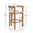 Laurentides 30" Seat Height Upholstered Bar Stools With Rubberwood Frame-111973289