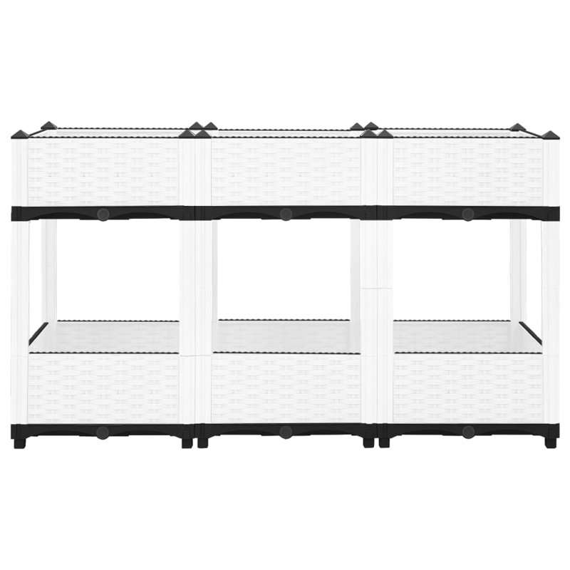 Ophelia & Co. Raised Bed 120X40x71 Cm Polypropylene, 71 cm H x 120 cm W x 40 cm D