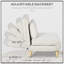 Fauteuil-lit convertible, canapé-lit multifonctionnel 2 en 1 avec dossier réglable pour le salon, la chambre à coucher et le bureau personnel, beige