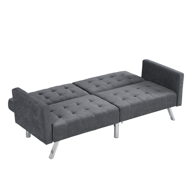 Canapé-lit Canapé-lit pliant convertible gris foncé