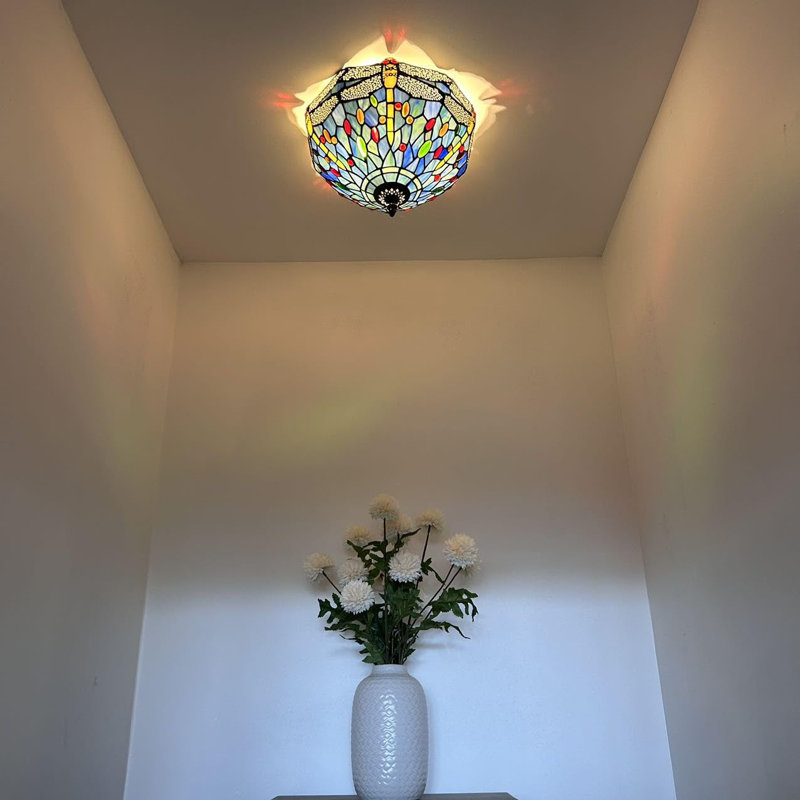 Tiffany Glass Flush Mount