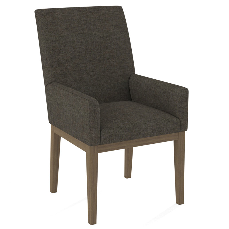 Upholstered Arm Chair, Weathered Gray, Rumor Bliss