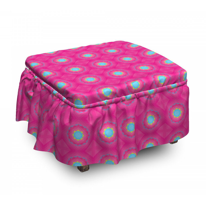 Housse pour repose-pieds triangles geometric shapes