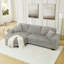 Canapé-lit modulaire rembourré en velours Corduroy-1460516844