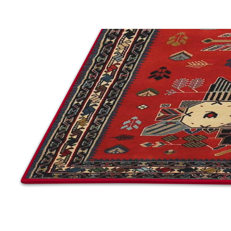 Tapis rouge à motif sud-ouest, Rectangle 8 pi x 12 pi
