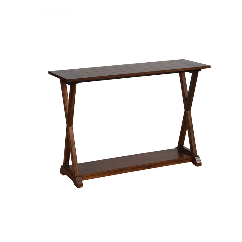 Table basse avec tablette de rangement Danson, Café