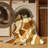 Machine Washable Pavli Unicorn Art Deco Arc Rug in Brown – Beige Binding-1596116125
