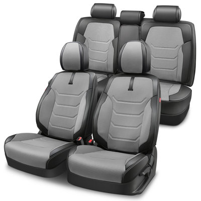 Full Set Seat Covers Universal Waterproof Leatherette For Cars Suvs Trucks Airbag Compatibility​​