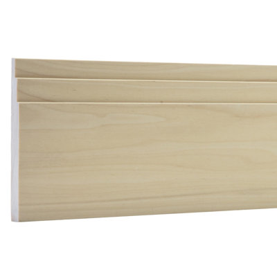 .5625 In. D X 5.5 In. W X 92 In. L Unfinished Poplar Duncan Sawtooth Baseboard Moulding