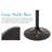 Licon Swivel Upholstered Faux Leather Adjustable Height Counter Stool-749128556