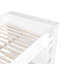Lit superposé blanc avec tiroirs et armoire pour rangement organisé