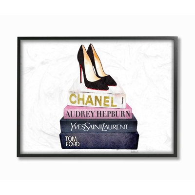 « mode book set black pump talons », impression