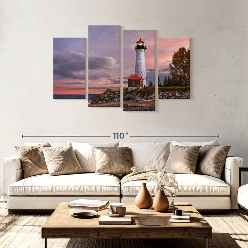 Aletra Crisp Point Lighthouse, 48'' H x 75'' W