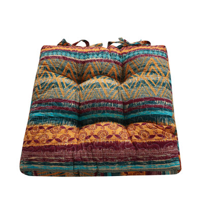 Greenland Home Fashions Southwest Chair Pad Set Furniture Cushion, 18