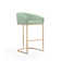 Lioba Upholstered Counter Stool with Metal Frame