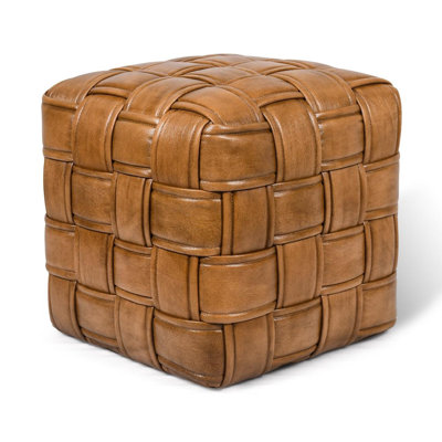 47cm Wide Geometric Accent Stool Ottoman
