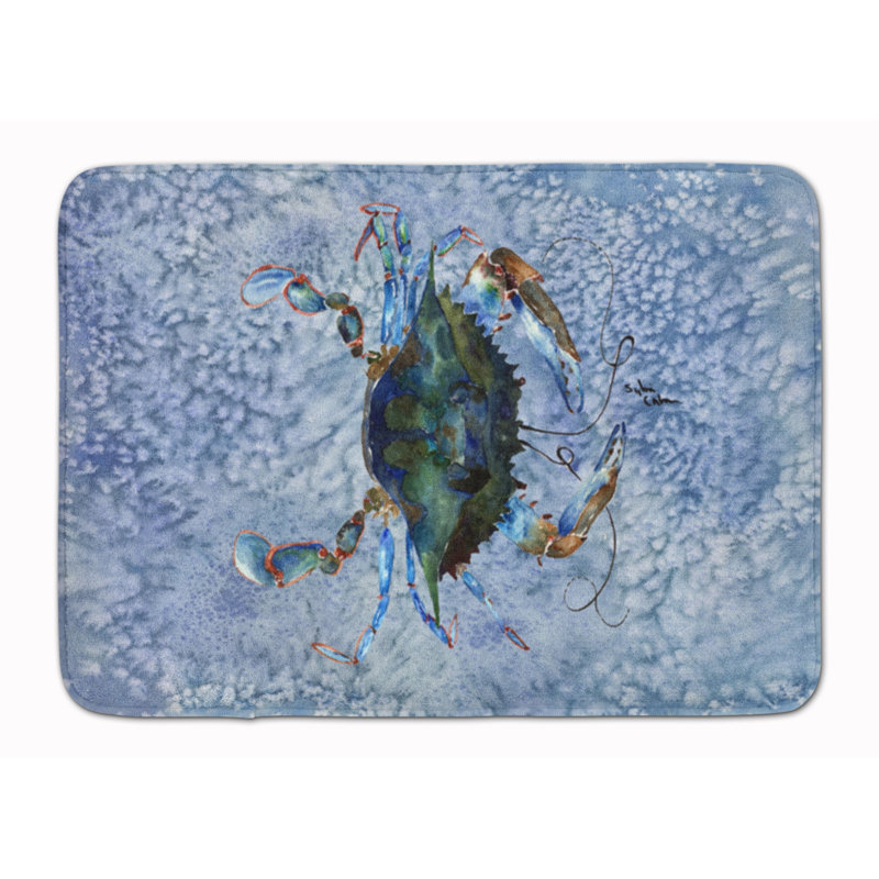 Tapis pour salle de bain en mousse à mémoire crabe