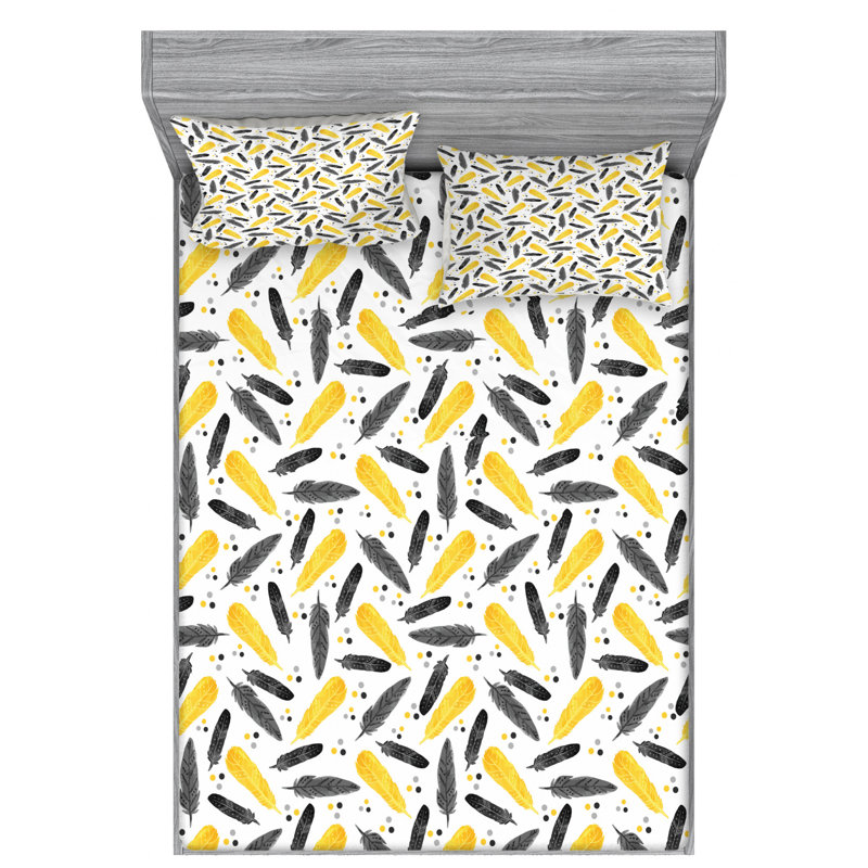 Microfiber Sheet Set, Queen Sheet Set with Fitted Sheet