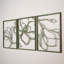 Ensemble de 3 décorations murales en métal-617052245-617052242