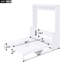Grand lit avec tablettes pratiques, blanc