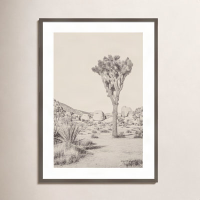 Villere "Joshua Tree III Neutral" Print on Wood