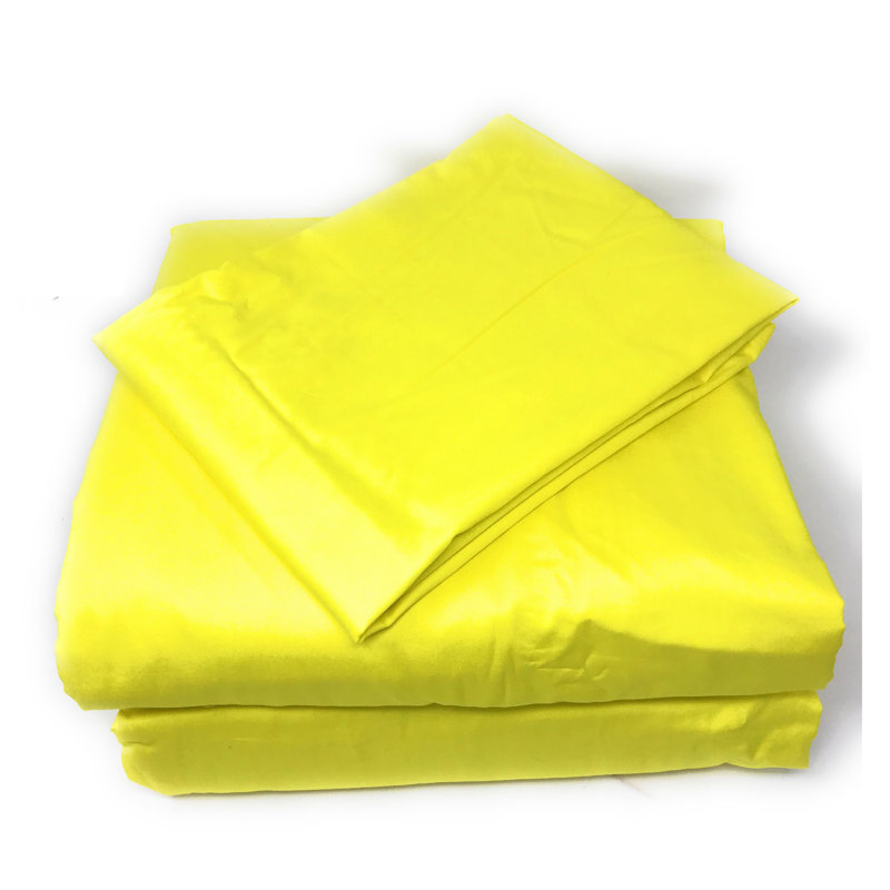 Modern & Contemporary Cotton Duvet Cover, California King, Light Yellow