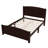 Full Size Platform Bed, Solid Wood Frame with Support Slats, Strong Structure, No Box Spring Needed-1063413655-1063413654