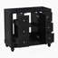 Meuble-lavabo noir 36 po (lavabo non inclus)