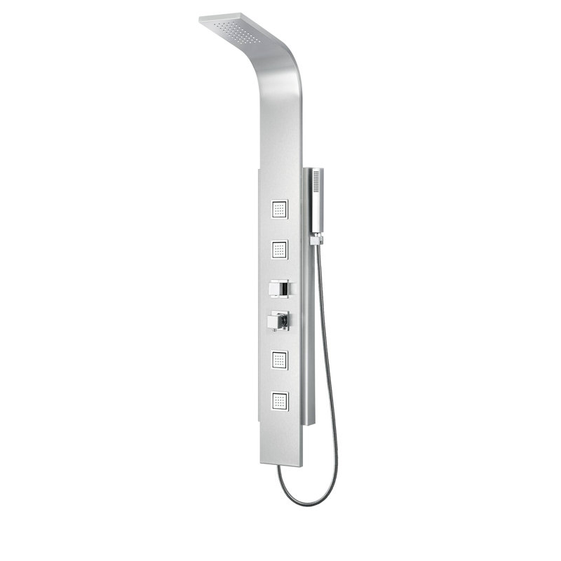 Panneau de douche moderne à double fonction en acier inoxydable