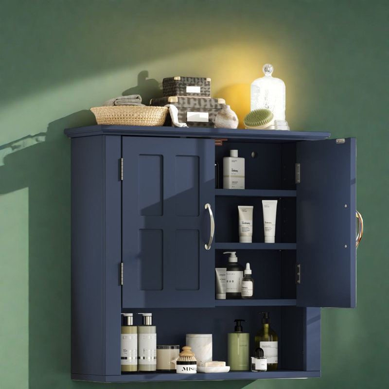 Armoires à pharmacie bleues peu encombrantes, design moderne en MDF pour la maison