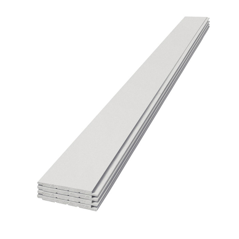 Edge 1 in. x 8 in. x 8 ft. Timeless Collection Smooth Nickel Gap Shiplap (Primed White)