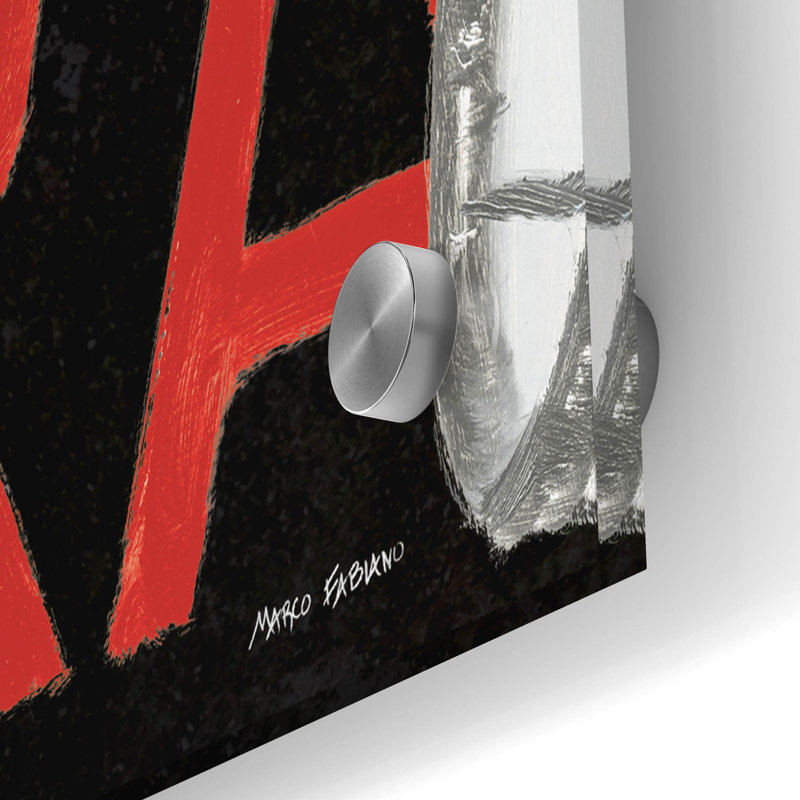 Art mural en verre «Lights caméra action 2» par Marco Fabiano, H 24 po x l 36 po x P 0,2 po