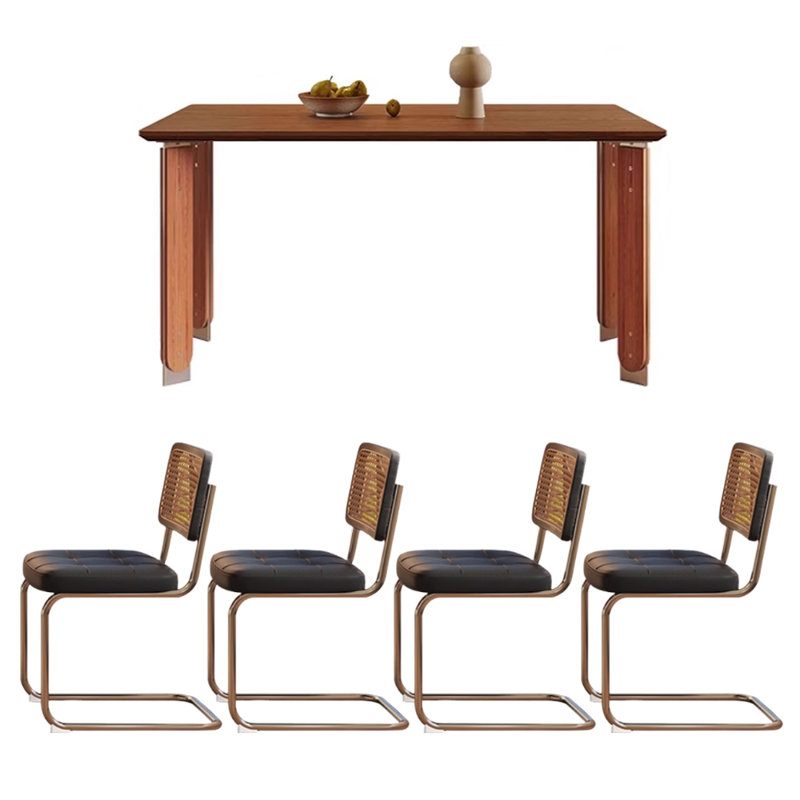 Table de salle à manger rétro et élégante, H 29,52 po x L 55,11 po x l 31,49 po