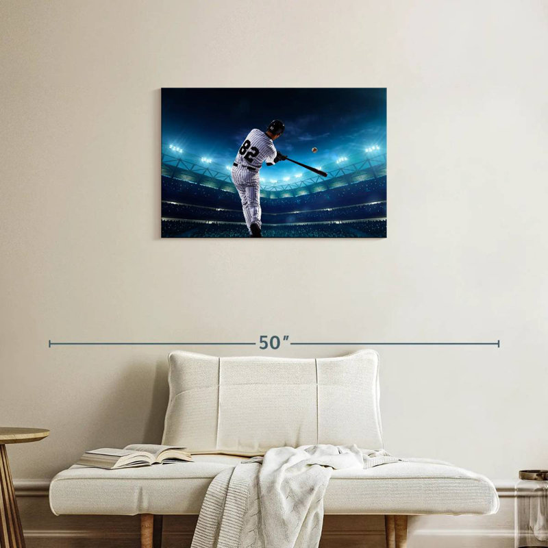 Joueur de baseball professionnel Sireci, H 30 po x l 45 po