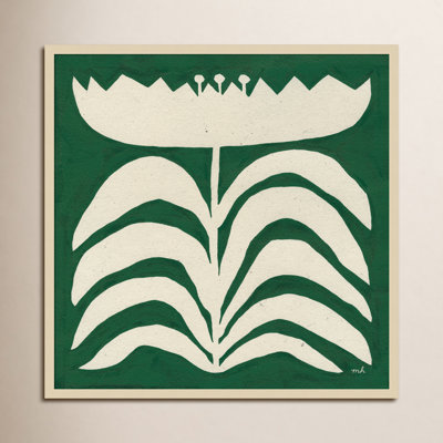 Delighted Floral II Emerald Print