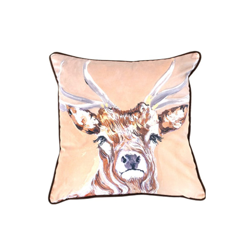 Witherell Abstract Orange Sqaure Throw Cushion