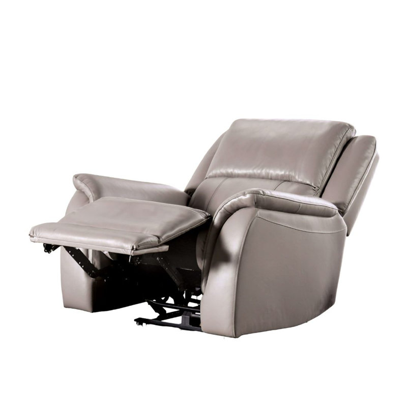 Transitional Style 1pc Power Recliner Fully Upholstered Pillow Top Arms Wall hunger Design Hardwood Frame Primary Living Room