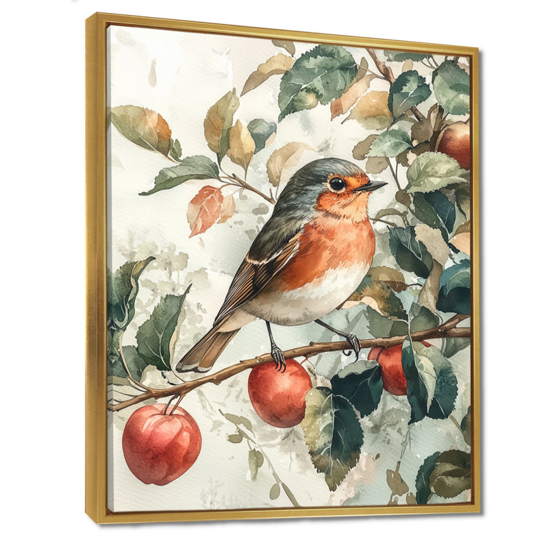 Lattimer - Animals Canvas Wall Art, Impression encadrée flottante, H 44 po x l 34 po, Doré