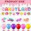 Trousse de décoration extérieure « Lollipop Trunk or Treat », bannière et ballons « Candyland Lollipop » pour arche de voiture, porte de garage, décoration de voiture