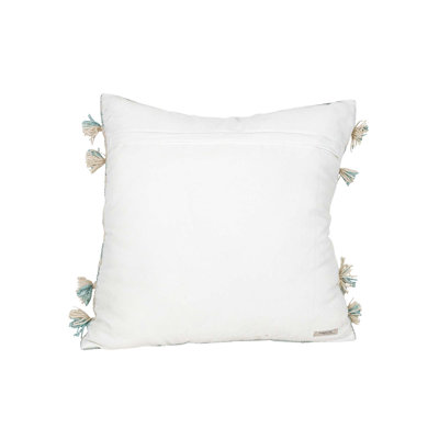 Boho Fringed Outdoor Throw Pillow