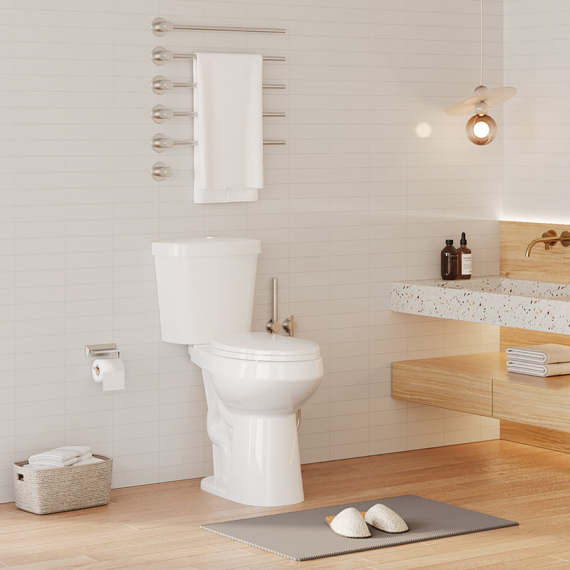 Toilettes deux pièces avec siège à fermeture en douceur pour salle de bain