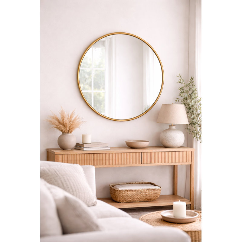 Wall Mirror Round Mirror, Gold