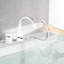 Robinet de baignoire à cascade rotatif à 360 degrés avec - 1,5 gallon par minute et baignoire à valve 2,16 po d'épaisseur maximale