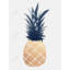 Sparkling Gold Pineapple - Décoration encadrée