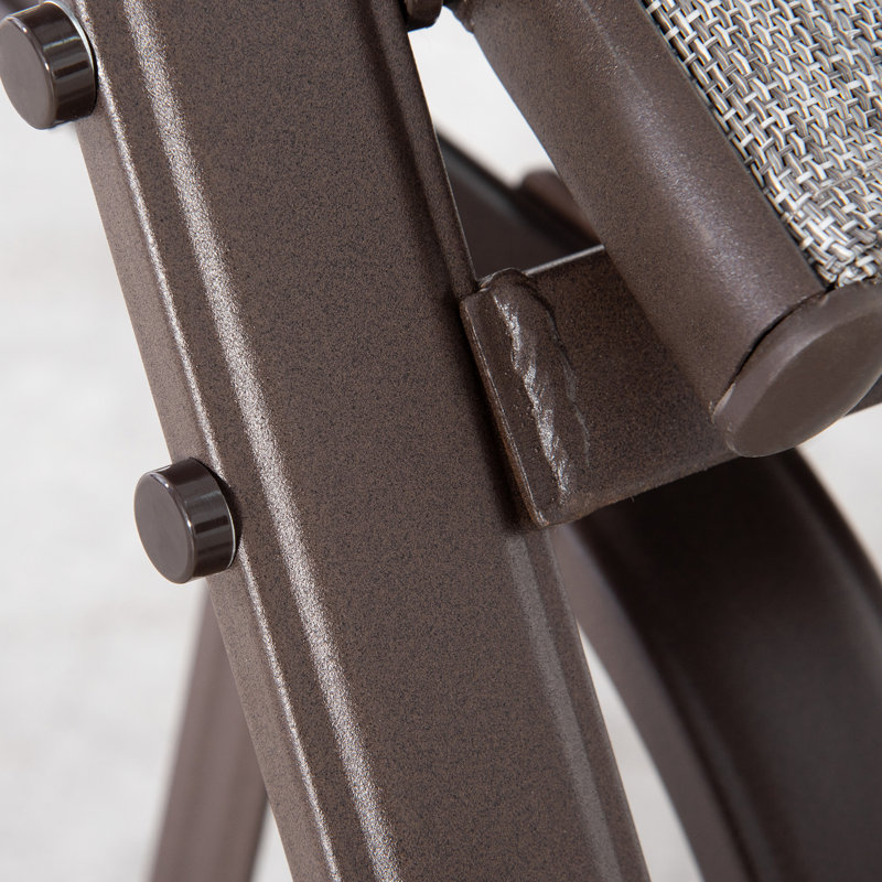 Fauteuil oscillant gris pour patio