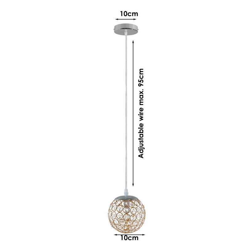 Crossman 1 - Light French Gold Pendant