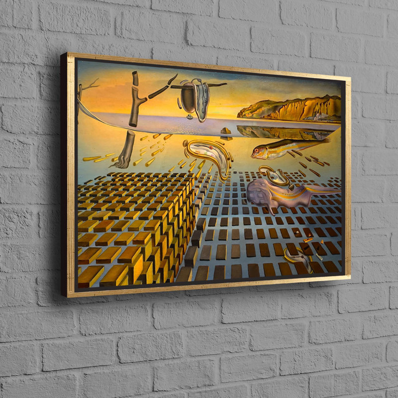 Print on Canvas, 70 cm H x 100 cm W, Black Floater Framed