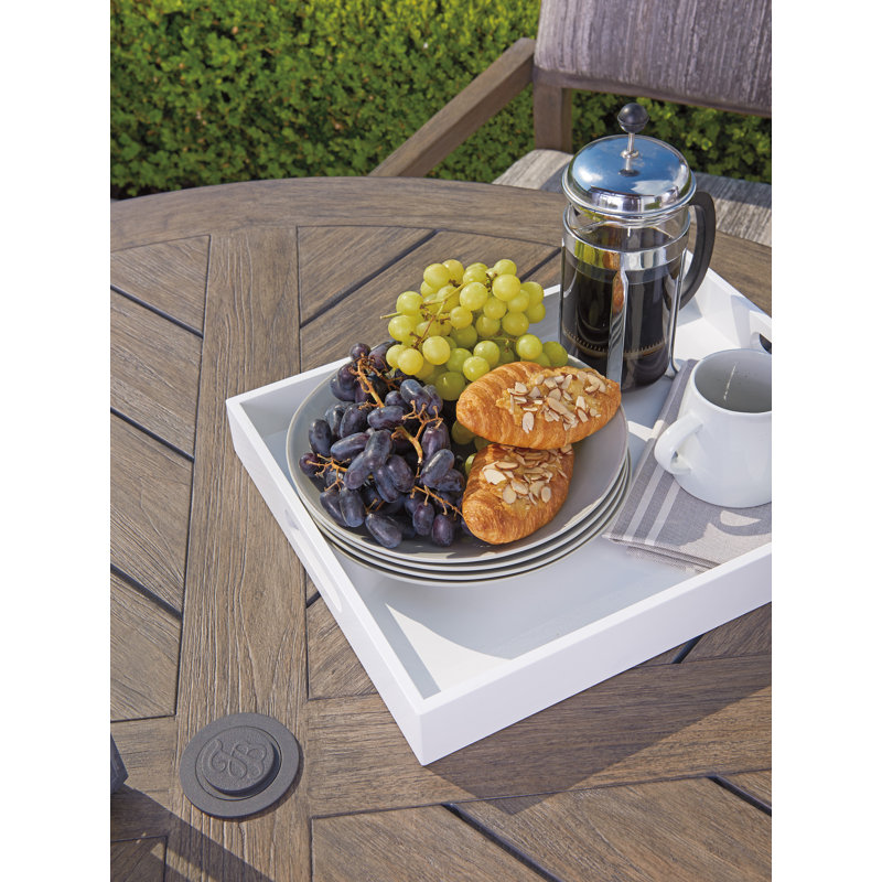 Round 5 - Person 60'' Long Teak Dining Set
